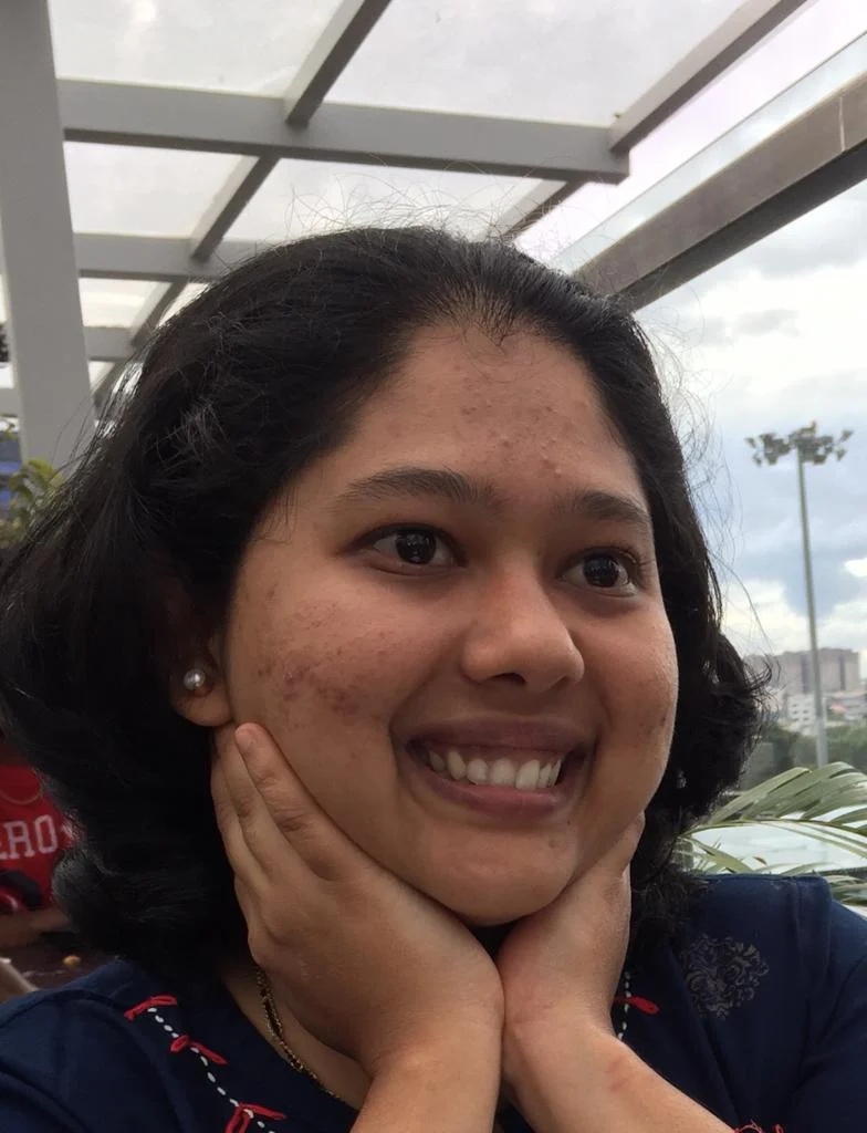Anushree ji's skin before & after following the Satvic lifestyle