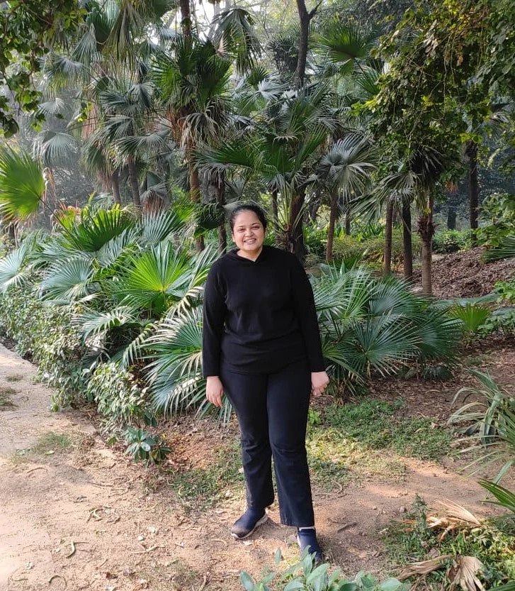A picture taken in September 2020. Gunjan is out for her morning run.