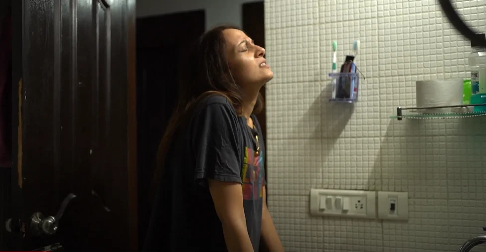 Josephine experiencing excruciating stomach pains in the middle of the night