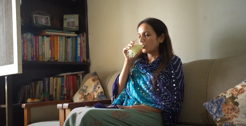 After getting introduced to the Satvic Lifestyle, Josephine starting her day with a glass of ash gourd juice